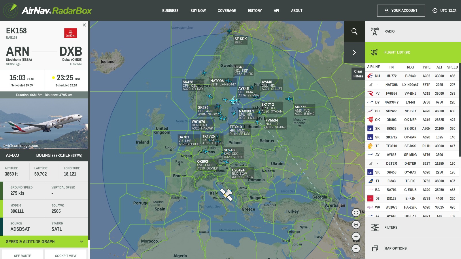 Emirates Tracking